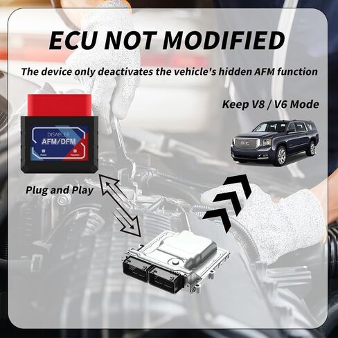 AFM Disabler Active Fuel Management Disabler AFM/DFM Disabler متوافق مع محركات V6 وV8 GM Motors AFM Disabler 5.3 Silverado (Chevy GMC Sierra GMC Yukon Cadillac Escalade إلخ) 4.3L 5.3L 6.0L 6.2L in Kuwait