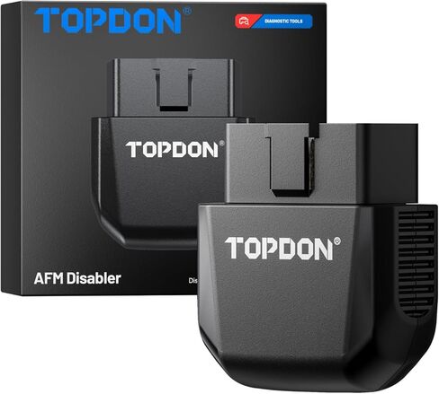 TOPDON AFM/DFM Disabler for GM 2007–2025، جهاز تعطيل obd2 AFM لسيلفرادو، سييرا، تاهو، يوكون، إسكاليد وكامارو، يمنع إلغاء تنشيط الأسطوانة، توصيل وتشغيل تعطيل إدارة الوقود النشط in Kuwait