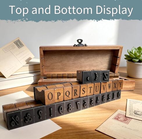 42 Pcs Premium Letter Stamps, Wooden Alphabet Rubber Stamps Set with Numbers and Symbols, Perfect for DIY Crafting, Scrapbooking Supplies, Card Making, Creative Projects, and Personalized Gift Ideas in Kuwait