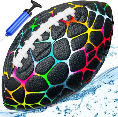 Jasonwell Pool Beach Water Football - كرة قدم قوية مقاومة للماء للعب في جميع الأحوال الجوية ألعاب الشاطئ وألعاب الشاطئ والرياضات الخارجية لعبة البحيرة هدايا عيد الميلاد للأطفال والأولاد والمراهقين والبالغين in Kuwait