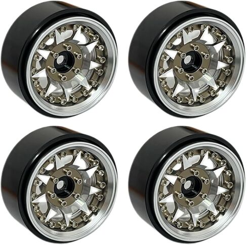1.3 جنوط عجلات Beadlock لترقية الزاحف SCX24 AX24 FCX24 TRX4M 1/24 1/18. (إزاحة سلبية 6 مم) in Kuwait