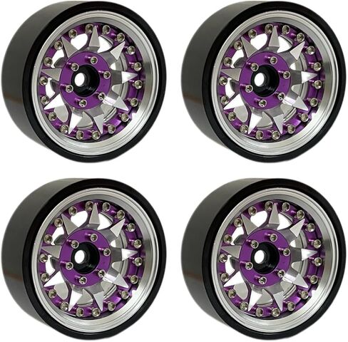 1.3 Beadlock Wheels Rims for SCX24 AX24 FCX24 TRX4M 1/24 1/18 Crawler Upgrade.(Negative Offset 6mm) in Saudi Arabia