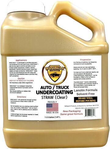 woolwax 1 Gallon Undercoating Kit Bundle w/PRO Gun & 2 Wands. Straw(Clear) Color. in Kuwait