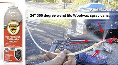 woolwax 1 Gallon Undercoating Kit Bundle w/PRO Gun & 2 Wands. Straw(Clear) Color. in Kuwait