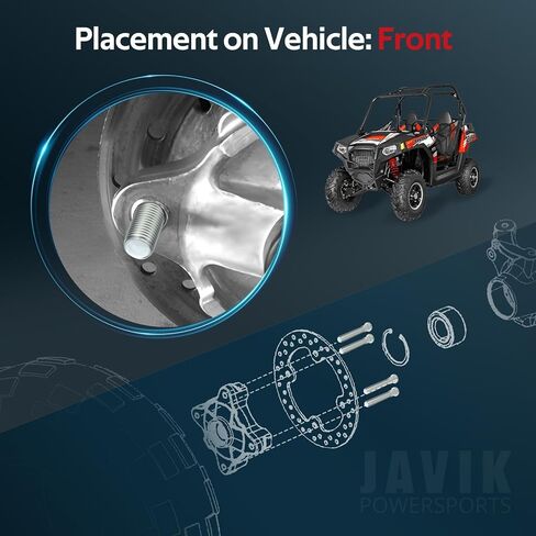 JAVIK 8 قطعة ترصيع العجلات الأمامية 7518654 الفئة 12.9 لـ Polaris RZR 800 S 2008-2014 RZR 570 2012-2013 RZR 570 S 2017 in Kuwait