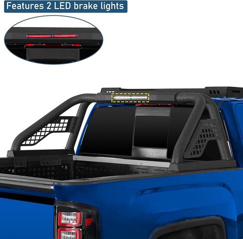 Hooke Road 22.1" High Roll Bar with LED Brake Lights for Full-Size Pickup Truck, F-150, Silverado 1500, Sierra 1500, Ram 1500, Tundra, Gladiator JT in Kuwait