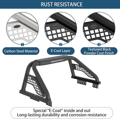 Hooke Road 22.1" High Roll Bar with LED Brake Lights for Full-Size Pickup Truck, F-150, Silverado 1500, Sierra 1500, Ram 1500, Tundra, Gladiator JT in Kuwait