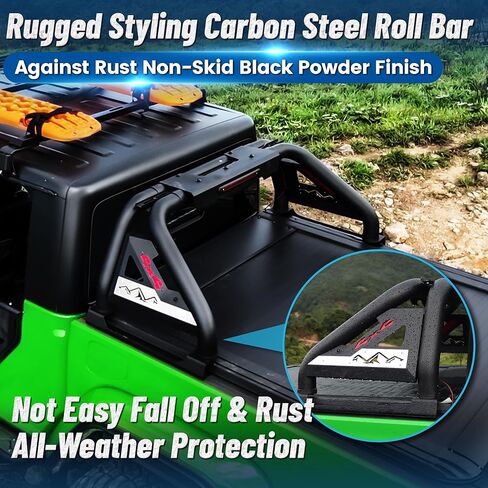 Adjustable Truck Roll Bar for Full Size Pickup Truck, Roll Bar for Truck Sport Bar Chase Rack with Brake Lights Compatible with Ford F-Series, Silverado, Sierra, Ram, Titan XD, Tundra in Kuwait
