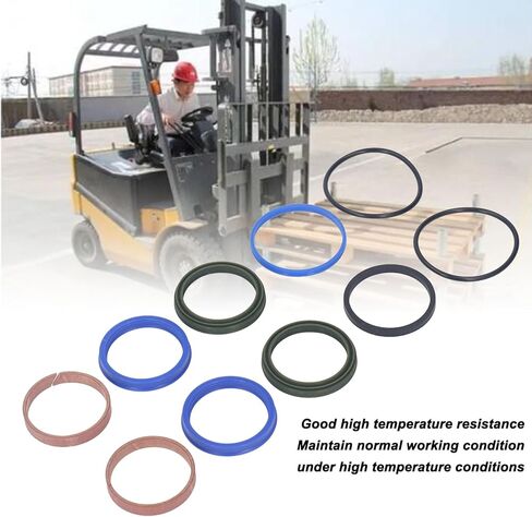 Luocute Steering Cyr Seal Kit, High Strength Wear Resistants Rubber Material with Excellent Dustproofing Sealing Performance, for E16 20 335 H12 16 18 20 350 E15 16 18 322 Model in Kuwait