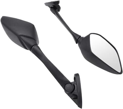 CNC Motorcycle Rearview Side Mirrors Compatible With YZF R3 YZF R25 2013 2014 2015 2016 2017 2018(Snakeskin mirror) in Kuwait