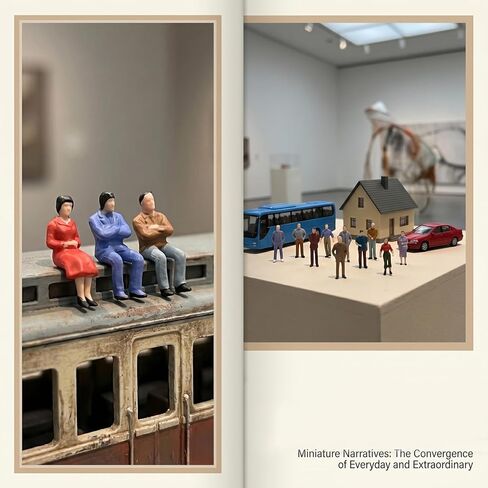 50pcs Mini People Figurines 1:50 Scale Mini Architectural Painted Figures Model Standing and Seated Passengers for O Scale Model Train Railway Layout Scenery Diorama in Kuwait