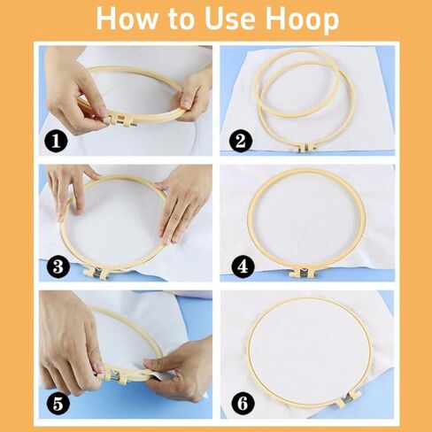 DIY Punch Needle Kits Mandala Flower Easy for Beginners Punch Needle Embroidery Set with Hoop Stamped Pattern for Craft Lovers and Home Decor-14 in Kuwait