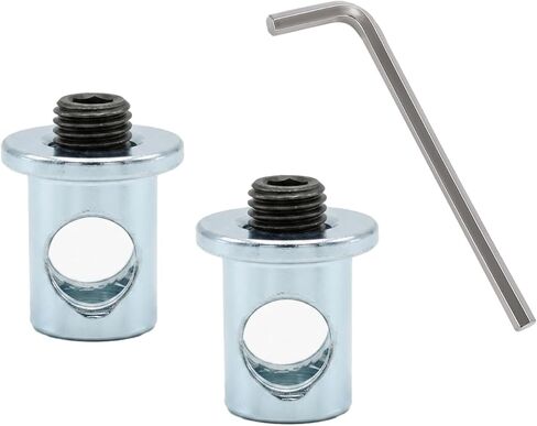 Newace Truck Tool Box Rod Connector استبدال 2 حزمة، قضيب توصيل مزلاج صندوق الأدوات، ملحقات صندوق أدوات الشاحنة، جزء إصلاح ربط صندوق الأدوات المعدني الثقيل يناسب قطر القضيب 0.15 بوصة - 0.275 بوصة (2) in Kuwait