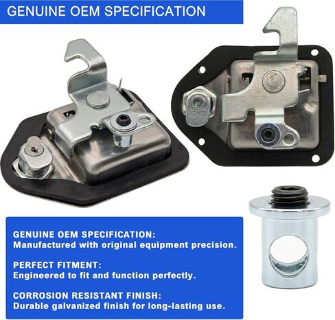 Newace Truck Tool Box Rod Connector استبدال 2 حزمة، قضيب توصيل مزلاج صندوق الأدوات، ملحقات صندوق أدوات الشاحنة، جزء إصلاح ربط صندوق الأدوات المعدني الثقيل يناسب قطر القضيب 0.15 بوصة - 0.275 بوصة (2) in Kuwait