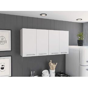 Rectangle Four Swing Doors Wall Cabinet White in Kuwait