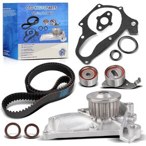 طقم حزام التوقيت OTO-K مع مضخة مياه متوافقة مع Toyota Camry 1987-2001، RAV4 1996-2000، Celica 1987-1999، MR2 1991-1995، Solara 1999-2001، 2.0L 2.2L 3SFE 3SFC 4SFE 4SFI 5SFE، استبدال # TCKWP199 TBK138 in Kuwait