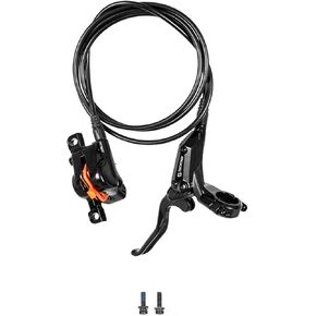 MTB Front Hydraulic Disc Brakes, Silver Aluminum Alloy Hydraulic Brakes for Mountain Bike Left Front 1000mm Hydraulic Bicycle Brakes with is/PM Adapter Fit 160mm Rotor in Saudi Arabia