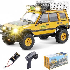 EAZYRC FMS 1/24 FCX24M RC Crawler RTR، سلسلة Land Rover مع مرخصة، 1/24 RC Truck 4X4 سيارة RC صغيرة مع إضاءة، جهاز تحكم عن بعد 2.4 جيجا هرتز، بطارية (اكتشاف) in Kuwait