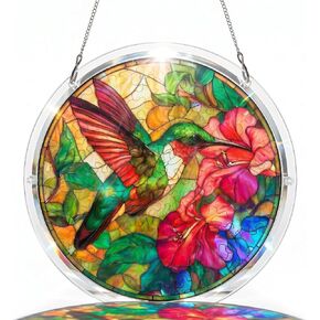 Acrylic Jigsaw Puzzle Suncatcher, Large 9.8inch Tree of Life Pattern, DIY Window Suncatcher Acrylic Puzzle, Colorful Hanging Light Catcher Decor in Saudi Arabia