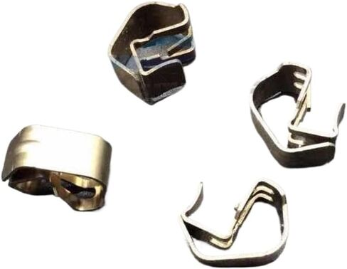 4pcs Front Brake Pad Circlip for Compatible Vehicles – Steel Clamp Gasket Set for Brake System Maintenance in Kuwait