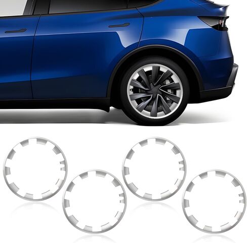 20 inch Wheel Rim Protector Compatible with TES-la Model Y 2025 2026 (Refreshed Juniper Only), [Black] Car Tire Trim Rings Rim, ABS Hubcaps Wheel Cover, 4 PCS in Saudi Arabia