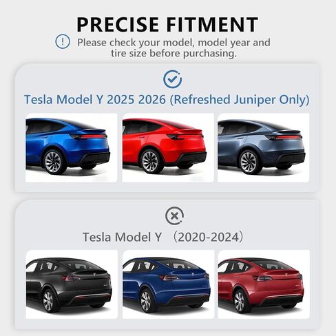 20 inch Wheel Rim Protector Compatible with TES-la Model Y 2025 2026 (Refreshed Juniper Only), [Black] Car Tire Trim Rings Rim, ABS Hubcaps Wheel Cover, 4 PCS in Saudi Arabia