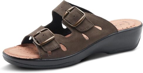 Flexus Women's Decca Slide Sandal Tan EU 39 / US 8.5 in Saudi Arabia
