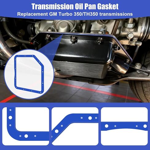 93102 حشية وعاء زيت ناقل الحركة لـ GM Turbo 350 - استبدال مباشر لموروسو 93102 - 72 مطاط مبركن بمقياس التحمل مع طبقة فولاذية 0.5 مم، سمك 3/16 بوصة in Kuwait