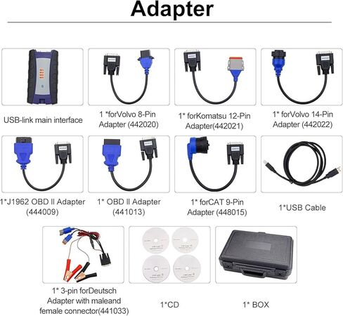 الماسح الضوئي للشاحنات الثقيلة forNexiq USB Link 2 - أداة تشخيص الماسح الضوئي للديزل الاحترافية وأداة المسح الضوئي USB Link 2 للشاحنات الثقيلة والحفارات ومركبات الديزل 124032 in Kuwait