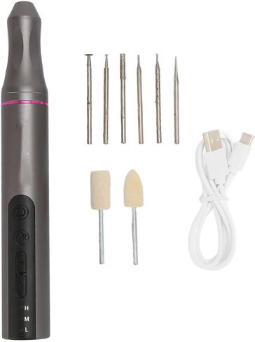 Etching Power Tools 10000RPM To 20000RPM Reliable Electric Engraving Pen Safety Protection USB Rechargeable Wiring for DIY Sharpening in Kuwait