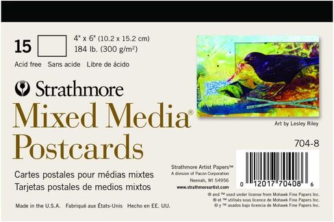 Strathmore Mixed Media Postcard Pad, 4x6 inches, 10 Pack, Envelopes Included - Custom Greeting Cards for Weddings, Events, Birthdays in Saudi Arabia