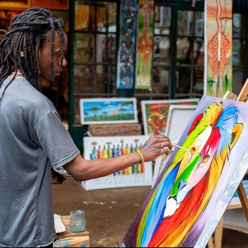 لوحة قماشية كبيرة ممتدة من US Art Supply مقاس 18x24 بوصة وعمق المعرض 1-1/2 بوصة سميكة، 3 عبوات - 12oz أكريليك جيسو ثلاثي الطبقات، جودة فنية احترافية، 100% قطن - زيت، طلاء صب in Kuwait