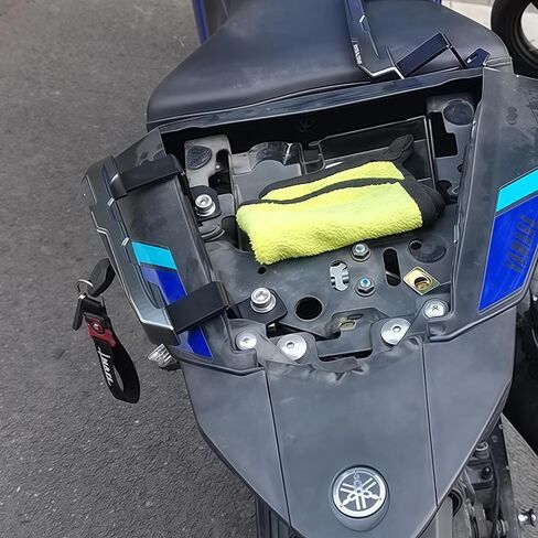 Motorcycle Rear Passenger Grab Bar Handle Rail Compatible with Yamaha YZF-R3 (2019-2022) MT-03 (2020-2022) MT-25 (2018-2021) YZF-R25 (2018-2021) Side Grips (Black) in Saudi Arabia