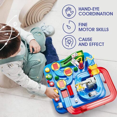 Toys for 3 Year Old Boys - Stem Kids Toys Boys 3-5, Large Race Track, 3 Year Old Boy Gift, Car Toys Rescue Playset for 4 Year Boy Birthday Gift Educational Learning Thinking Motor Skill Montessori Toy in Kuwait