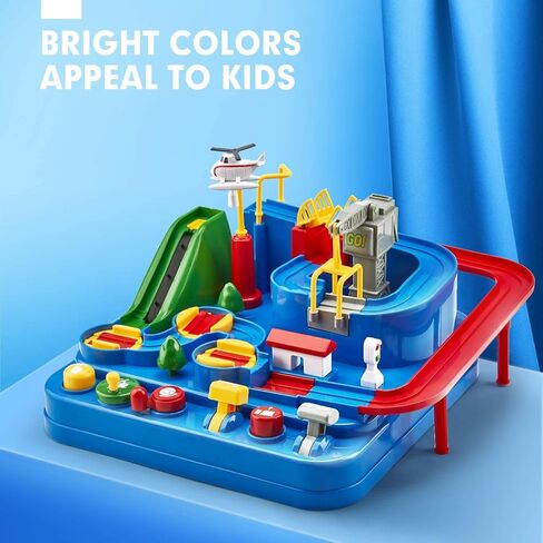 Toys for 3 Year Old Boys - Stem Kids Toys Boys 3-5, Large Race Track, 3 Year Old Boy Gift, Car Toys Rescue Playset for 4 Year Boy Birthday Gift Educational Learning Thinking Motor Skill Montessori Toy in Kuwait
