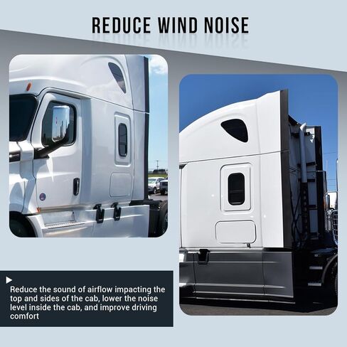 ملحق هدية سفلي متوافق مع Freightliner Cascadia 2018-2024، أسود in Kuwait