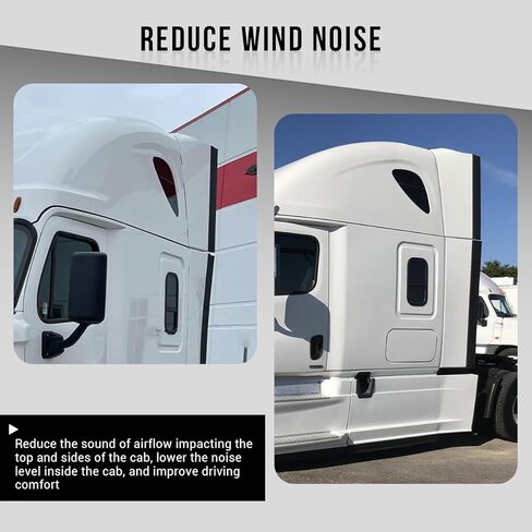 هدية علوية بيضاء متوافقة مع Freightliner Cascadia 2008-2017-Drive Side (أبيض، يسار) in Kuwait