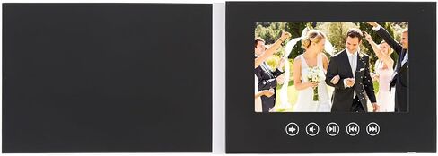 Video Brochure with LCD Display, 720P Digital Greeting Card Gift Video Book for and Photos for Weddings, Anniversaries, and Custom Greetings, 128M, 500mAh (5inch) in Saudi Arabia