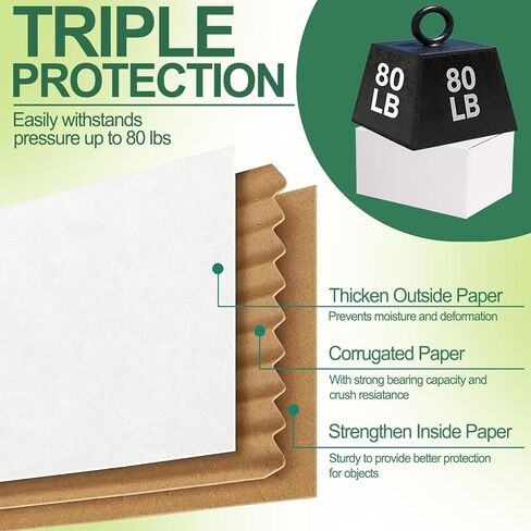 MAPVOLUT 43-Piece Assorted Sizes Small Shipping Boxes - White Corrugated Mailing Boxes for Small Business, Packaging, and Gift Shipping - Includes 4 Sizes (8x6x4, 9x6x4, 10x7x5, 11x6x6) in Kuwait