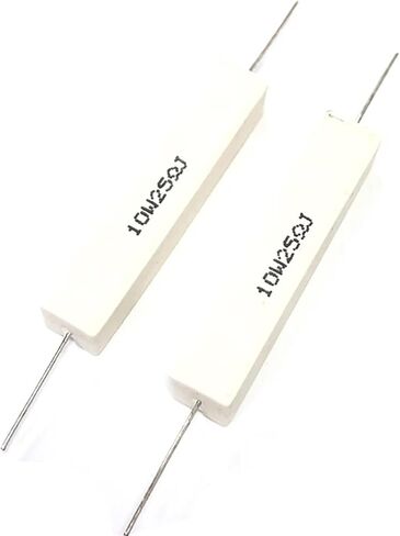 10pcs 10W 5% Cement Resistor Power Resistance 25Ohm 10W25R 10W25ΩJ 25ΩJ in Kuwait