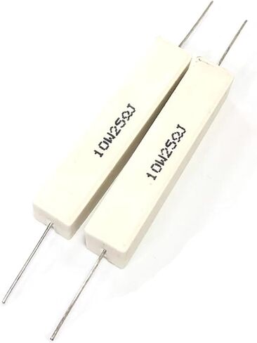 10pcs 10W 5% Cement Resistor Power Resistance 25Ohm 10W25R 10W25ΩJ 25ΩJ in Kuwait
