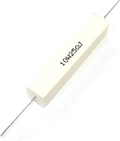 10pcs 10W 5% Cement Resistor Power Resistance 25Ohm 10W25R 10W25ΩJ 25ΩJ in Kuwait