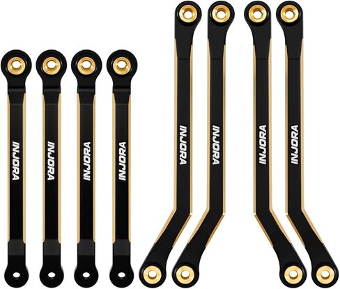 وصلات الهيكل INJORA ذات الطلاء الأسود والنحاس عالي التخليص لـ 1/18 FMS FCX18 LC80 in Kuwait