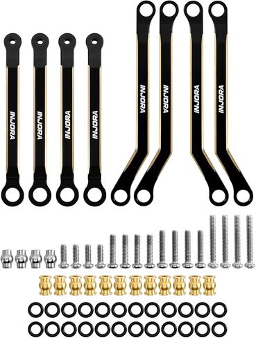 وصلات الهيكل INJORA ذات الطلاء الأسود والنحاس عالي التخليص لـ 1/18 FMS FCX18 LC80 in Kuwait