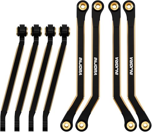 وصلات الهيكل INJORA ذات الطلاء الأسود والنحاس عالي التخليص لـ 1/18 FMS FCX18 LC80 in Kuwait