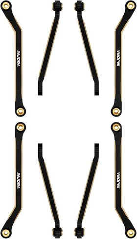 وصلات الهيكل INJORA ذات الطلاء الأسود والنحاس عالي التخليص لـ 1/18 FMS FCX18 LC80 in Kuwait