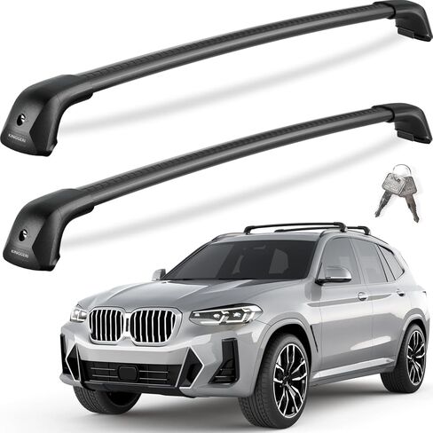 KINGGERI 330lb Lockable Roof Rack Cross Bars Compatible with 2021-2026 Chevy Tahoe & Suburban, GMC Yukon XL, Cadillac Escalade ESV with Flush Side Rails, Heavy Duty Rooftop Aluminum Accessories in Kuwait