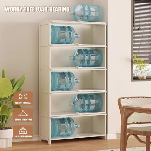 Large Acrylic Display Cabinet with Natural Bamboo Frame, Durable Toy Storage Shelf for Living Room, 40x106cm Organizer with Strong Load-Bearing Capacity in Saudi Arabia