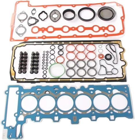 Engine Overhaul Pistons Seals Kit With Bearings And Head Bolt Compatible With 325i 525i Z4 E90 E89 N52B25 11257612982 11247576714 11127555310 in Kuwait