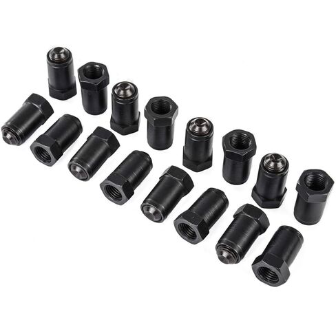 JEGS Poly Locks | 7/16in.-20 Thread | 16 Per Package | Made in USA | .550 O.D. x 1.125in. Long with 5/8in. Hex Head in Kuwait